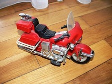 Feuerzeug als rotes Motorrad Plastik etwas verstaubt f.Liebhaber - 70ziger Jahre