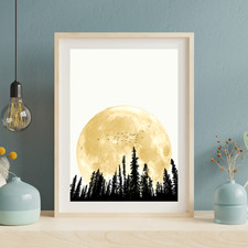 Minimalistischer mond - minimalistischer,