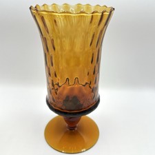 Kelch Glas Vase Fußvase