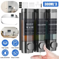 3x Wand Seifenspender Shampoo