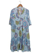 MARTA DU CHATEAU Shirtkleid Damen Kleid blau Casual-Look