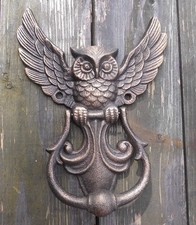 TÜRKLOPFER EULE ANTIK NOSTALGIE LANDHAUSSTIL HEDWIG EISEN GUSSEISEN NEU