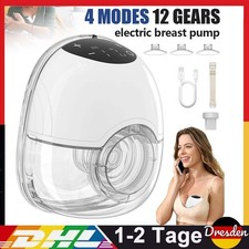 Elektrisch Milchpumpe Leise Milchpumpe Freihändige Brustpumpe mit 12 Saugstufen