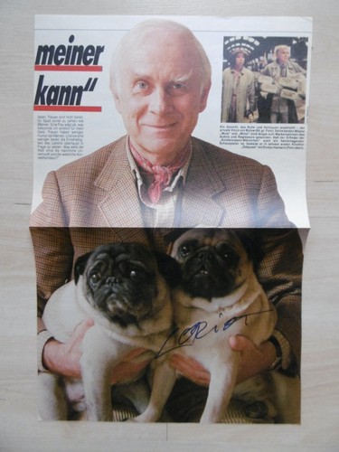 Loriot autogramm signed 22x34 - autogramm,
