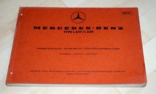 Ersatzteilliste Mercedes Fahrerhaus L 337, L 338 für Hauber LKW L 1418