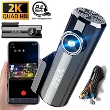 2K Mini WIFI Dash Cam Auto HD DVR Kamera G-Sensor Nachtsicht 24H Parkmodus 360°