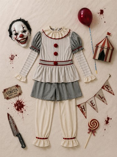 Horrorclown kostüm kinder - kostüm,