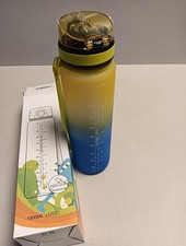 Trinkflasche 1L, BPA-Frei, Trinkflasche Kohlensäure Geeignet, Wasserflasche Aus
