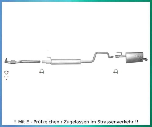 Auspuffanlage für opel - auspuffanlage, meriva