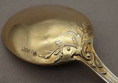 Jugendstil eislöffel 800er - jugendstil,