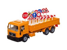Siku 2610 LKW mit Verkehrszeichen (MAN) 1:55 - 1623