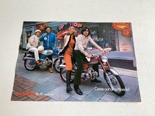 Honda Prospekt SS-50 Super de Luxe Doppelseite deutsch Moped schön selten 70iger