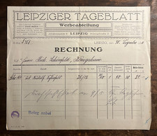 Rechnung Leipziger Tageblatt