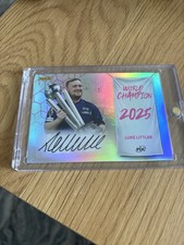 Luke Littler Autogramm Karte