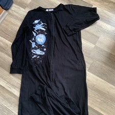 Einteiler  Schlafanzug  Gr.152/158 schwarz