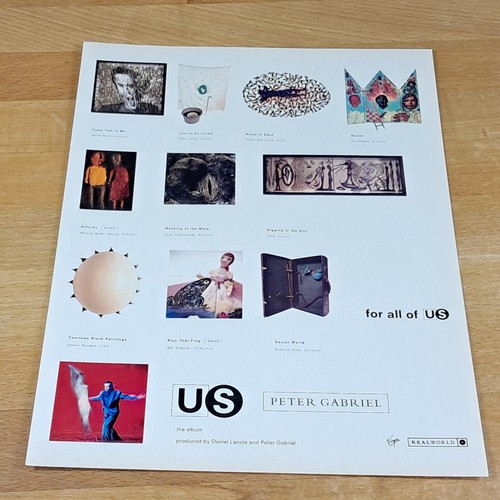 Peter gabriel rare 1992 - us, a4