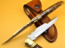 Laguiole Taschenmesser Outdoor Klapp Jagdmesser Holzgriff Edelstahl  22cm  (T2)