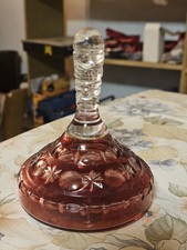 Eisstock aus Glas - Glaseisstock - rot-  geschliffen - TOP Zustand - Geschenk