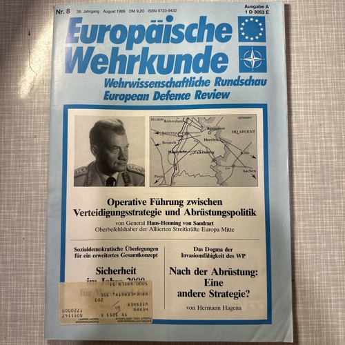 Europäische wehrkunde 1989 - europäische,