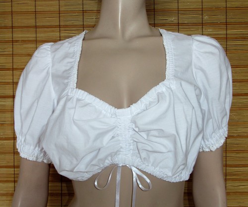 Weisse dirndlbluse - dirndlbluse,