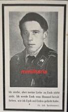 Sterbebild wwii unteroffizier - sterbebild,