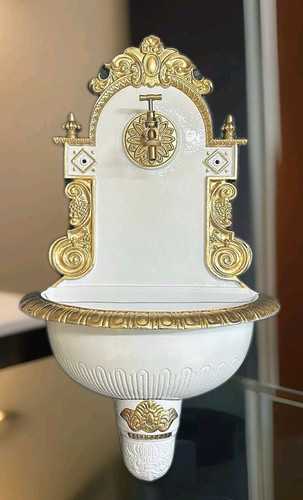 Alu wandbrunnen barock - alu,