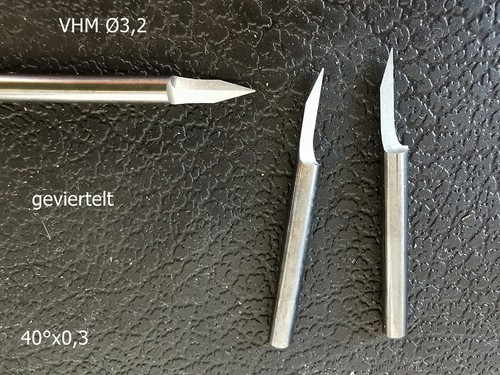 Vhm gravierstichel ø3 - vhm, Ø3,2