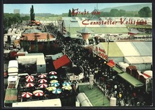 Cannstatt, Cannstatter Volksfest, Festplatz, Ansichtskarte 1966 
