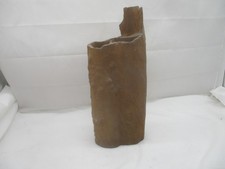 Keramik Ton Vase Überfang „Naturstein“ 36x15 cm