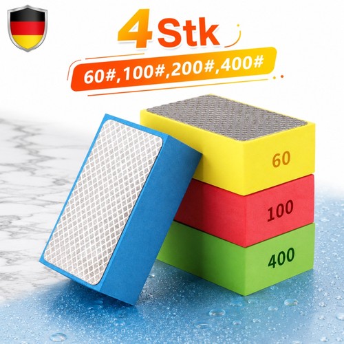 4stk diamant handschleifpad - diamant,
