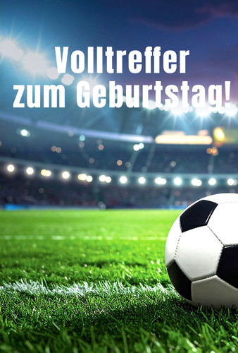 Fußballer geburtstagskarte - fußballer,