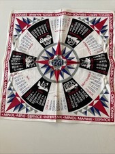 DDR Tankstelle Minol Service Intertank Marine Kalender Tuch Aero Werbung 1971