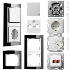 Gira Event Klar schwarz System55 reinweiß glänz. Schalter Steckdose etc. Auswahl