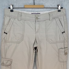 Esprit Hose Damen Sommer Sport Gr. 40 Beige 94107 Gerade beim 100% Baumwolle 