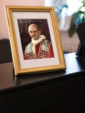 Repro autogramm papst paulus - repro-autogramm,