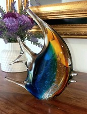 Glasfigur Fisch Skulptur Glas