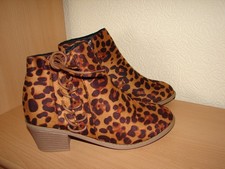 Leopard Print Stiefeletten Gr
