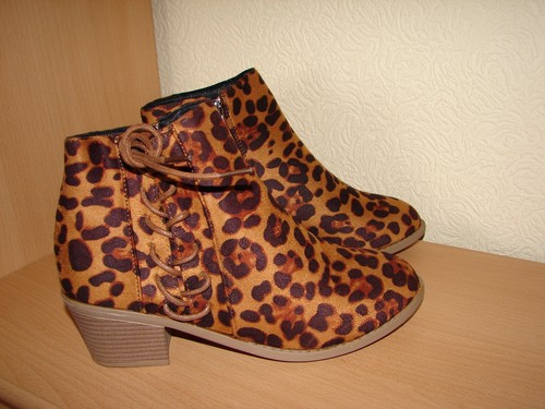 Leopard print stiefeletten - print,