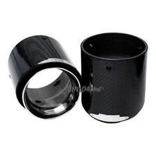 MINI JCW STYLE AUSPUFFSPITZEN (PAAR) KOHLENSTOFFFASER GLÄNZEND R55 R56 R57 R58 R59
