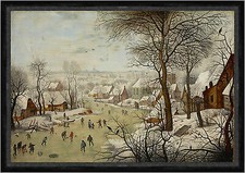 Winter Landscape with Bird-trap Pieter Brueghel der Jüngere Eis  Faks_B 03123