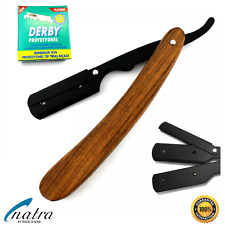 Holz Rasiermesser + 100 DERBY