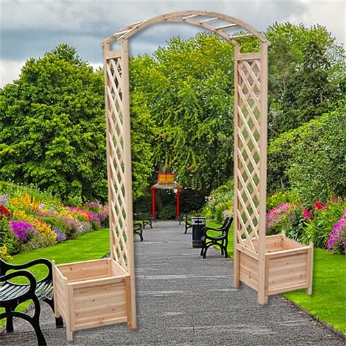 Rosenbogen holz pergola - rosenbogen,