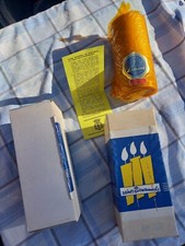 Kerze in OVP, sehr alt, aus Bienenwachs, sehr gut erhalten !!!