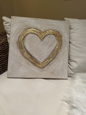 Acrylbild „Goldenes Herz“