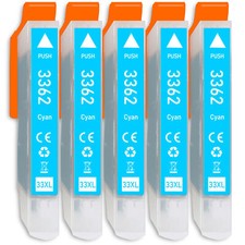 5x nur Cyan kompatibel für Epson XP530 XP540 XP630 XP635 XP640 XP645 XP7100