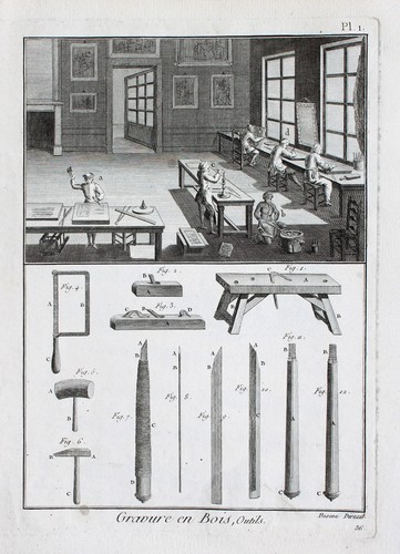 Holzstecher holzstich gravure - holzstecher,