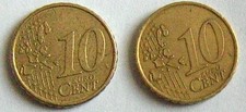 Euro 10 Cent Münzen(2x) verschieden