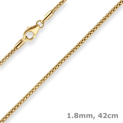 8mm himbeerkette goldkette - himbeerkette,