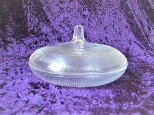 Vintage glas dose mit deckel - dose,