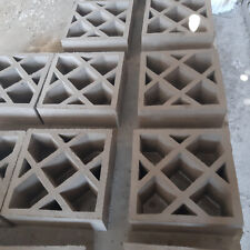 15 Formsteine Beton Dekor Gitter - Breezeblock lichte Mauer für Garten Terrasse